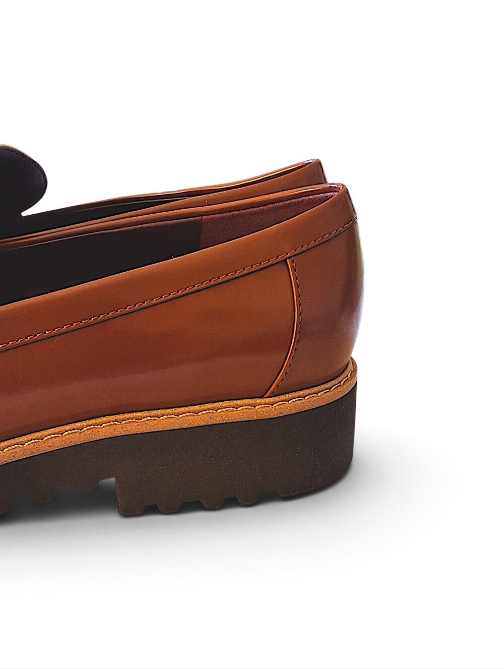 Franco Sarto Colette Horsebit Lug Loafers Tobacco Brown Wide 9W - New in Box - Picture 10 of 16